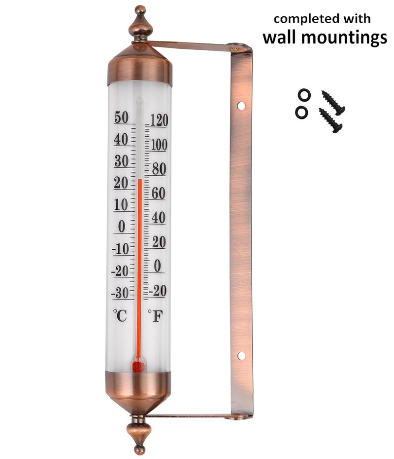 TERMOFLY 10.3 Large Numbers Premium Steel Outdoor/Indoor Thermometer Waterproof Vintage Style Decorative - Image 3
